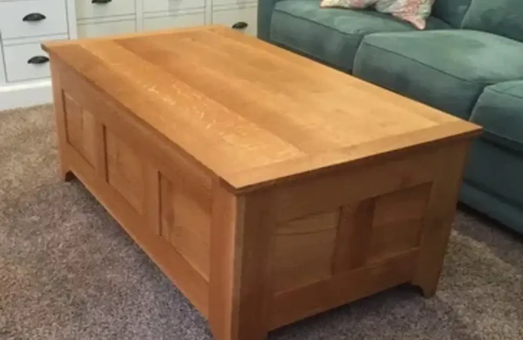 four corner table refinished